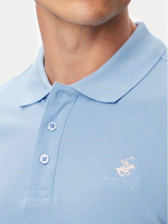 Beverly Hills Polo Club Beverly Hills Polo Club Polo P-SS26M-P42560_Tcx LogoWSKY Gaiši zila Regular Fit
