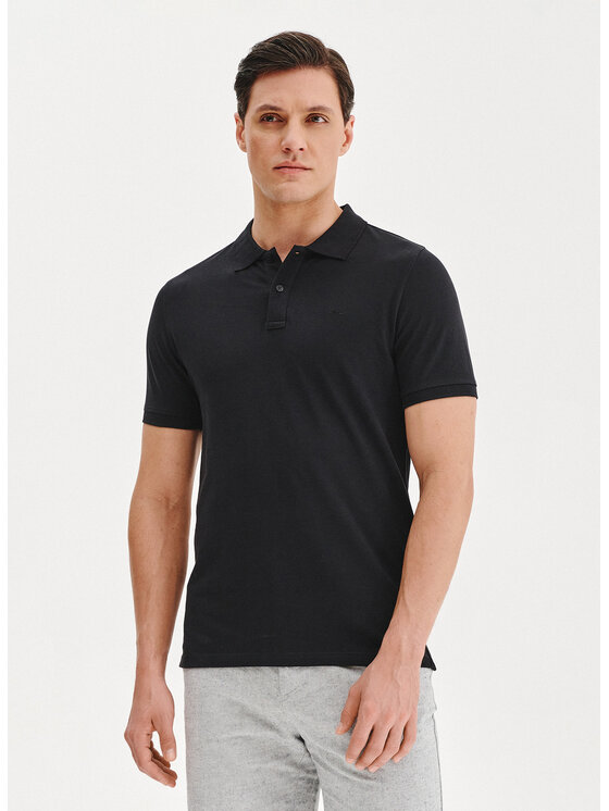 Pako Lorente Pako Lorente Polo P25BN-TX-001 Czarny Classic Fit