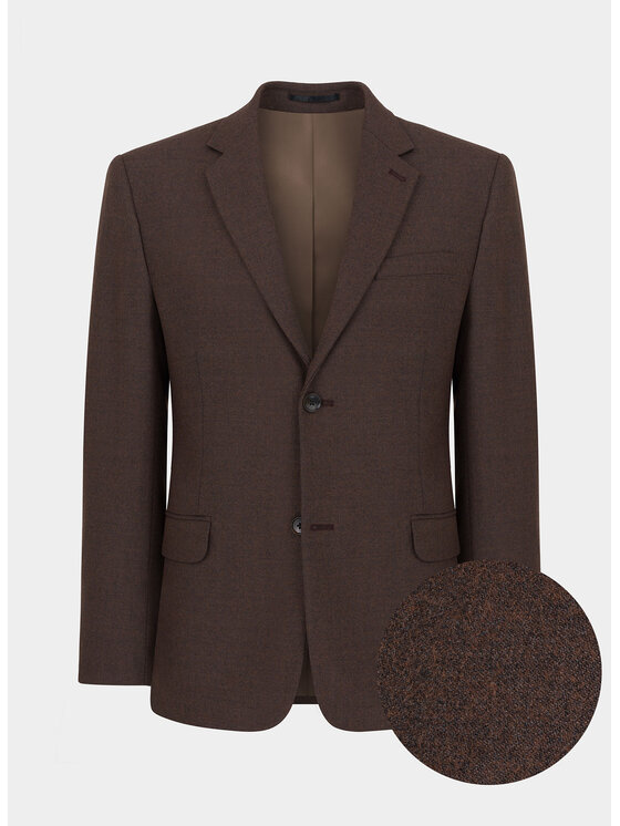 Pako Lorente Pako Lorente Marynarka P21WP-3X-068 Brązowy Slim Fit