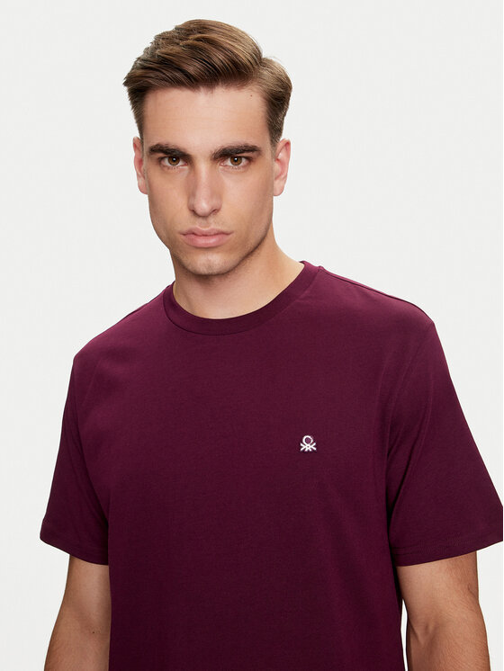 United Colors Of Benetton United Colors Of Benetton Тишърт 3MI5J1AF7 Виолетов Regular Fit