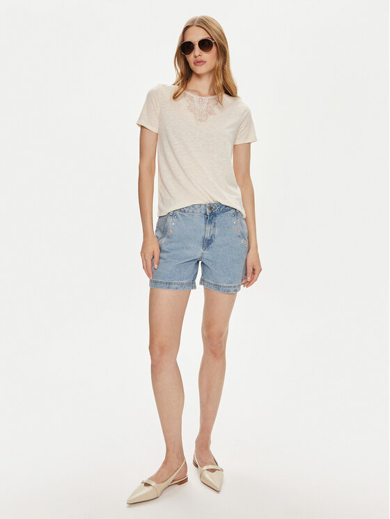 Vila Vila Szorty jeansowe Caliste 14095715 Niebieski Regular Fit