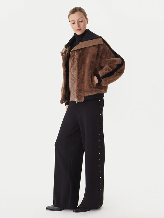 LOLA CASADEMUNT LOLA CASADEMUNT Demisezoninė striukė LF2501014 Ruda Regular Fit