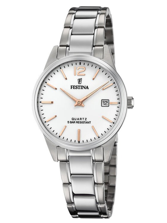 Festina Festina Zegarek F20509/2 Srebrny