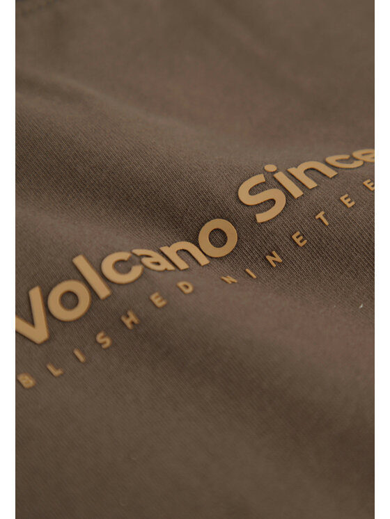 Volcano Volcano T-Shirt T-FIT Brązowy Regular Fit