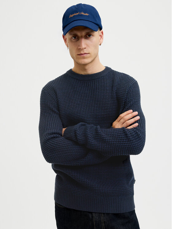 Jack & Jones Jack & Jones Pulover Global 12287594 Bleumarin Regular Fit