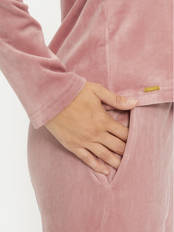 Selmark Selmark Pijama P8373 Roz Regular Fit