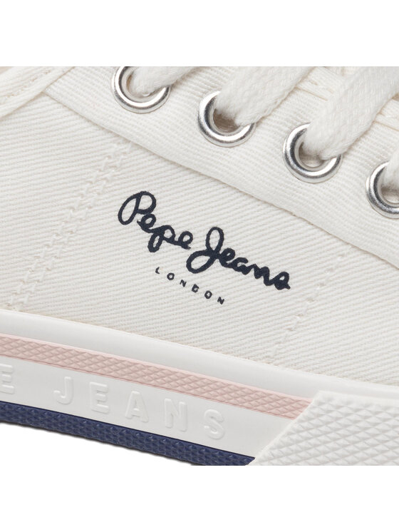 Pepe Jeans Pepe Jeans Гуменки Brady Girl Basic PGS30543 Бял
