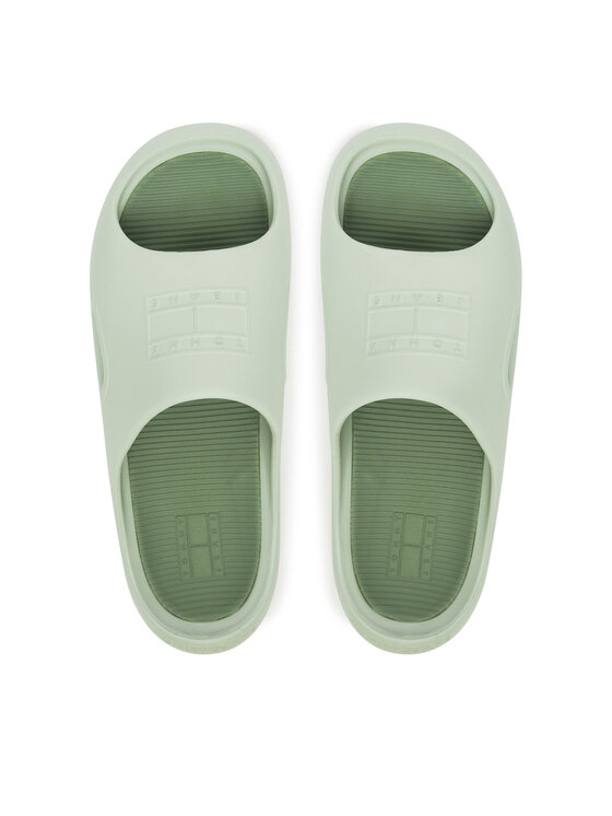 Tommy Jeans Tommy Jeans Klapki Sporty Pool Slide EM0EM01582 Zielony