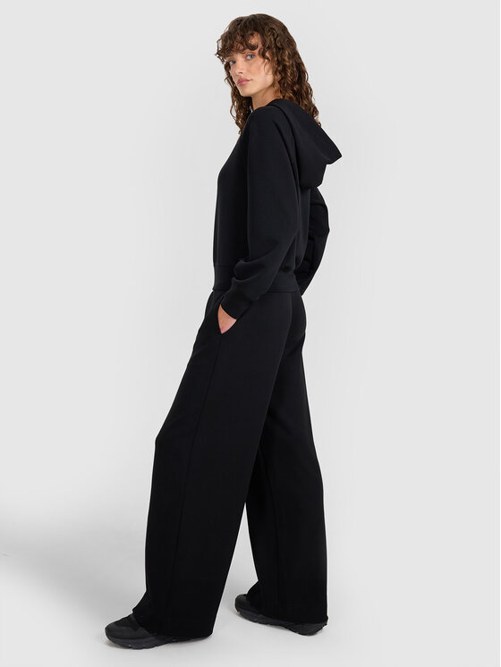 4F 4F Bluza MODAL STORY Czarny Regular Fit