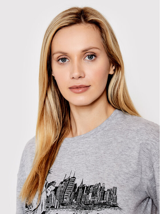 T-shirt LTS-149DARSHA Grigio Regular Fit