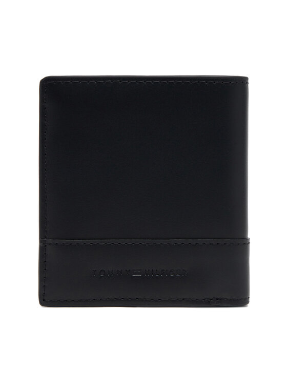 Tommy Hilfiger Tommy Hilfiger Didelė Vyriška Piniginė Th Corp Trifold AM0AM13247 Juoda