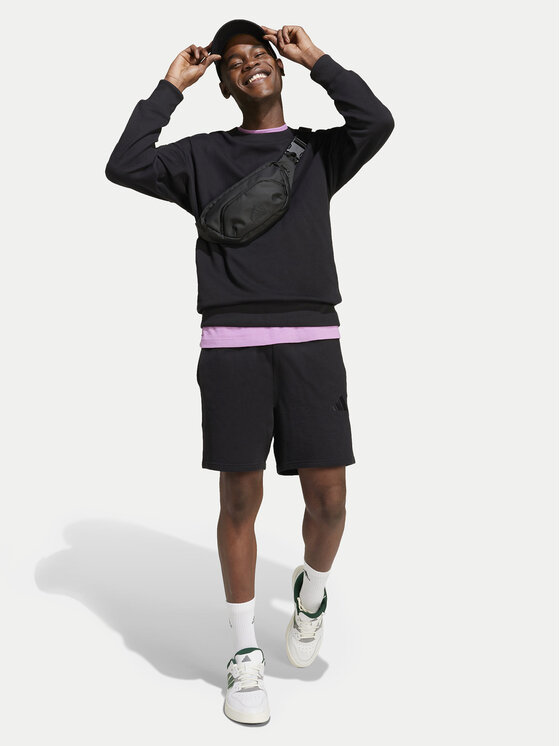 adidas adidas Majica dugih rukava ALL SZN French Terry IX1261 Crna Loose Fit