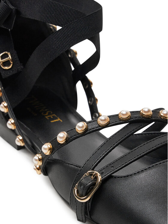 TWINSET TWINSET Balerini 242TCP152 Negru