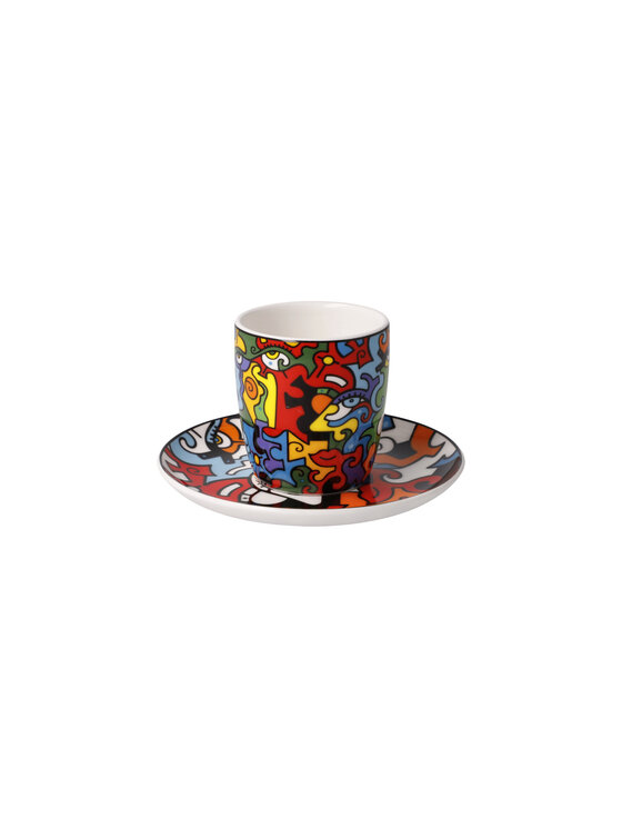 Vase Goebel Evolution Of Love II – Porcelaine Multicolore – Décoration De Table – Neuf