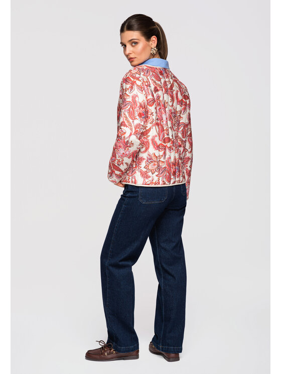 Ombre Ombre Kurtka koszulowa OW-JALP-0127 Różowy Loose Fit