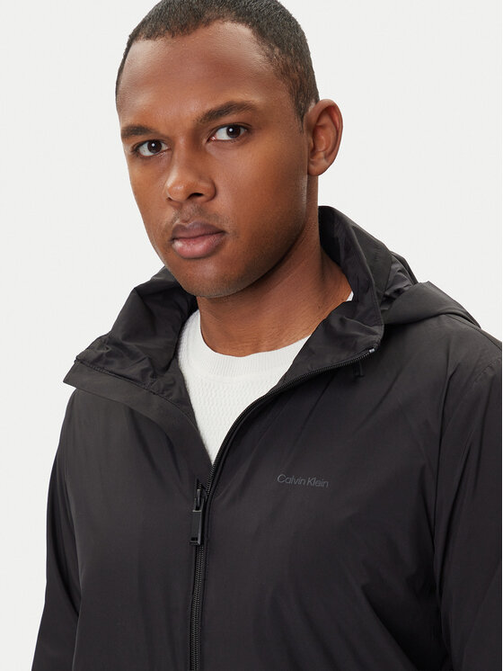 Calvin Klein Calvin Klein Átmeneti kabát LV04LC511G Fekete Relaxed Fit