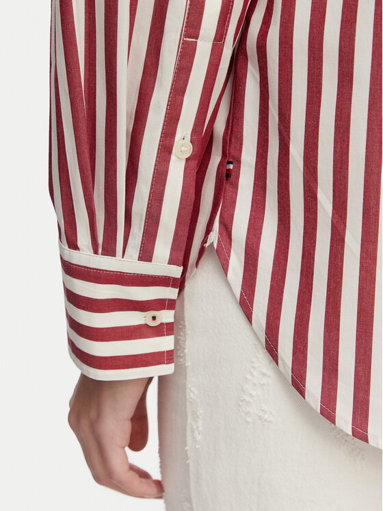 Tommy Hilfiger Tommy Hilfiger Риза WW0WW45612 Светлочервен Regular Fit