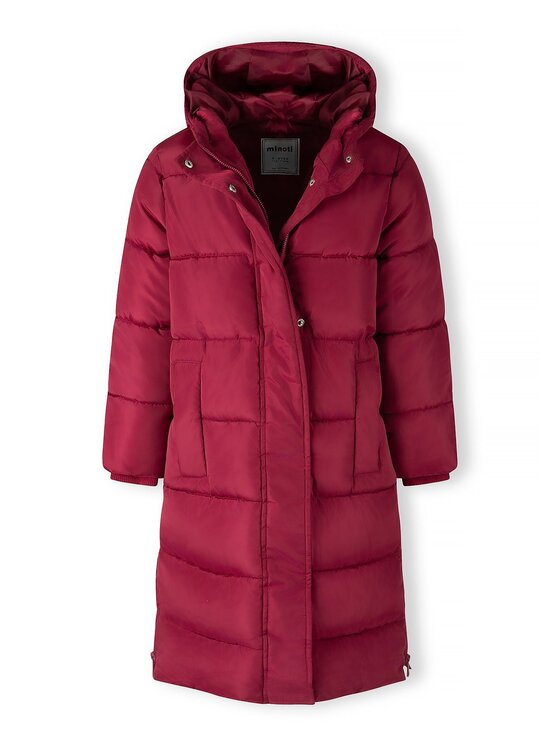 minoti minoti Kurtka zimowa 32COAT186 Bordowy Longline Fit