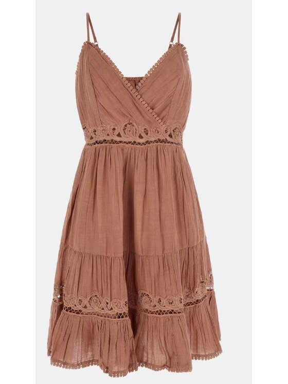 Guess Guess Vestito da giorno W3GK58WE340 Marrone Regular Fit