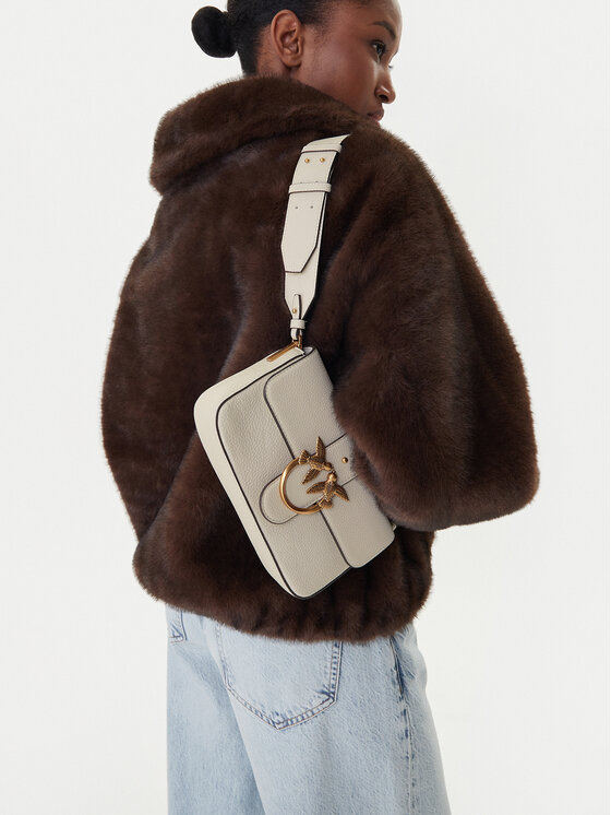 PINKO PINKO Τσάντα Love One Mini Slouchy Fl Al 25-26 104340 A2OX Εκρού