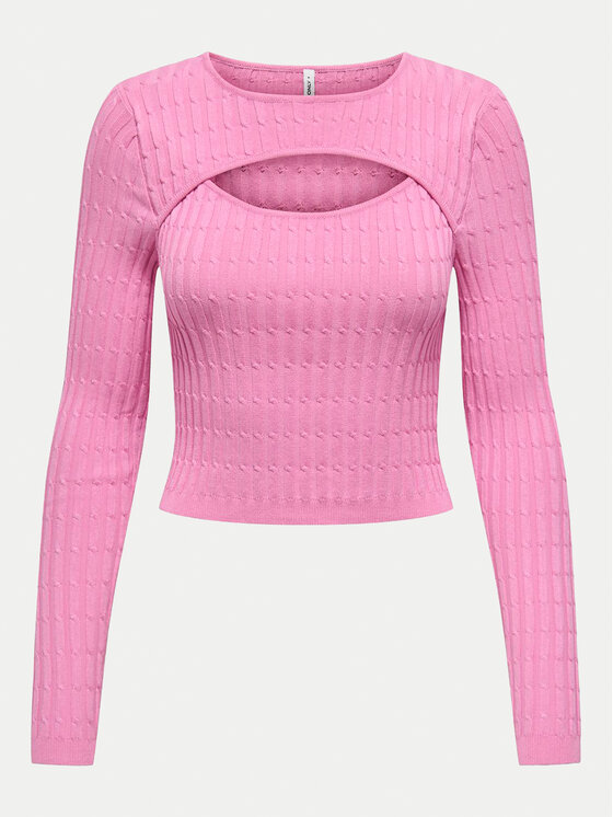 Damski Sweter ONLY, Rozmiar L, Różowy, Meddi 15339582