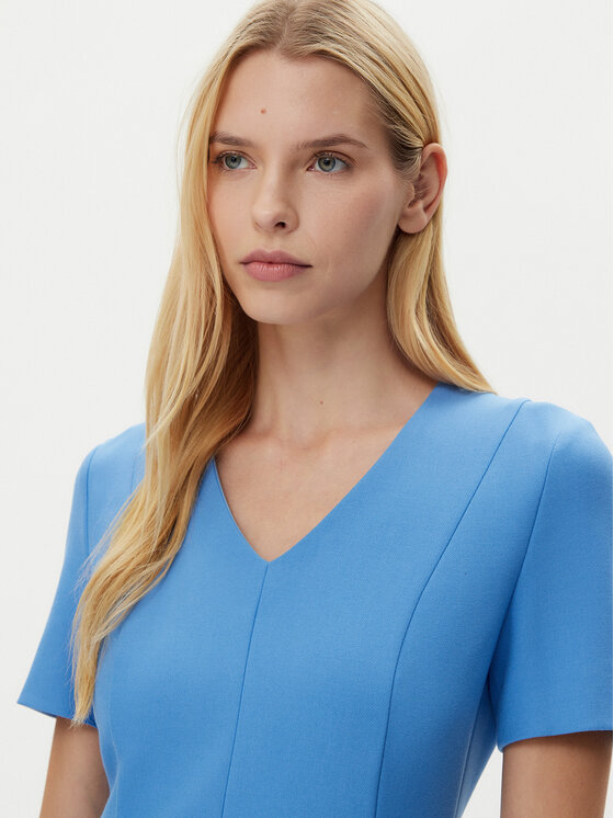 BOSS BOSS Kasdieninė suknelė Damaisa 50490044 Mėlyna Slim Fit