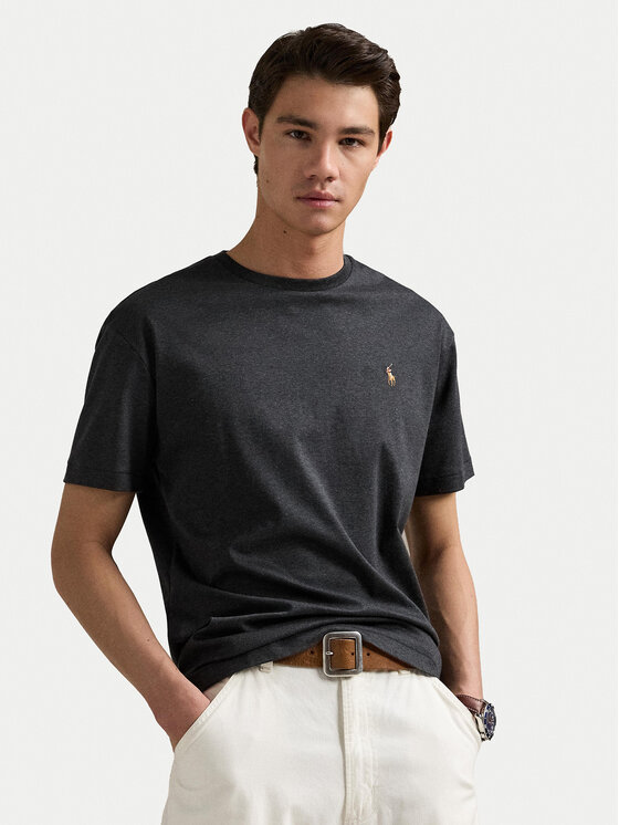 Polo Ralph Lauren Polo Ralph Lauren T-Shirt Tsh 710740727032 Γκρι Slim Fit