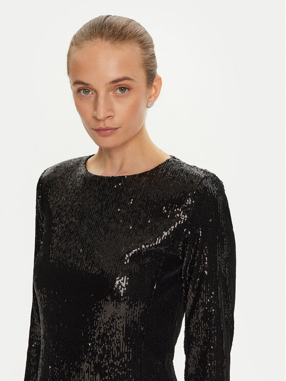 Marella Marella Koktejlové šaty Orda 2423626122 Černá Slim Fit