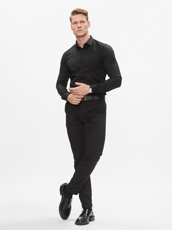 Calvin Klein Camicia K10K112743 Nero Extra Slim Fit