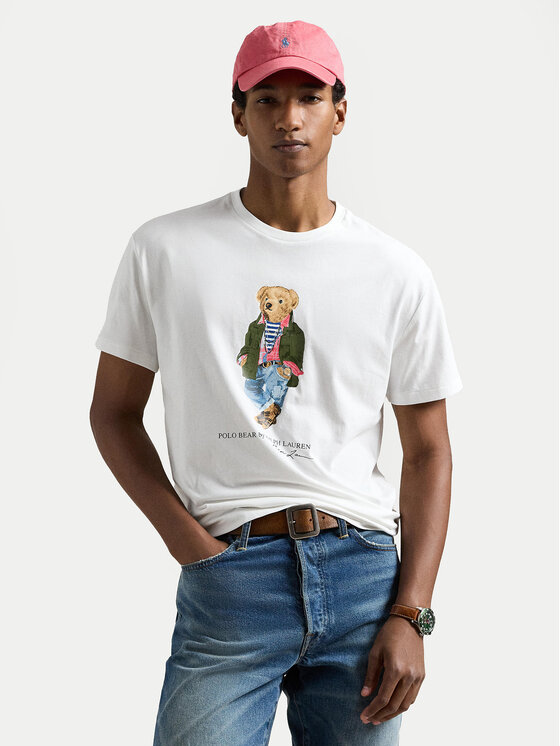 Polo Ralph Lauren Tričko 710854497041 Biela Regular Fit