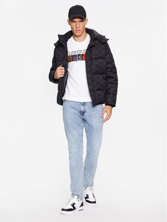 Guess Guess Winterjacke M3BL13 WFOP2 Schwarz Regular Fit