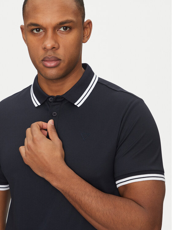 Guess Guess T-shirt M2GP34 KARS0 Blu scuro Regular Fit