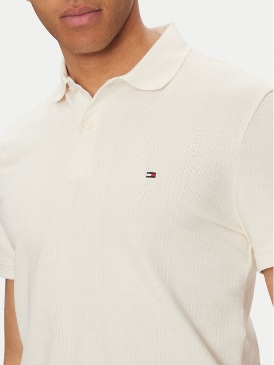 Tommy Hilfiger Tommy Hilfiger Тениска с яка и копчета Vertical MW0MW38951 Жълт Regular Fit