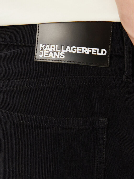 Karl Lagerfeld Jeans Karl Lagerfeld Jeans Hlače B3M10017 Crna Relaxed Fit