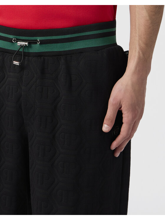 PHILIPP PLEIN PHILIPP PLEIN Szorty sportowe 30620 Czarny Jogger Fit