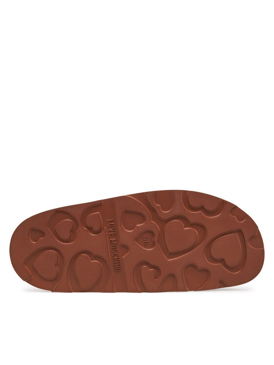 LOVE MOSCHINO LOVE MOSCHINO Klapki JA28014I1MIE0201 Brązowy