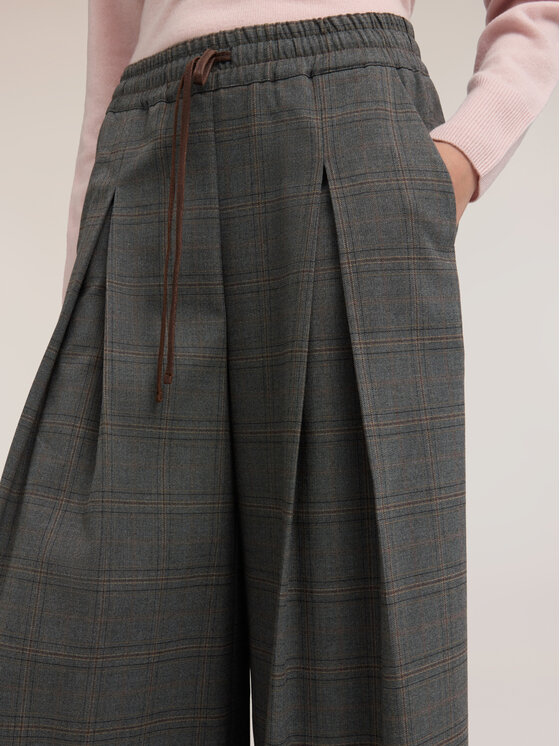 Motivi Motivi Pantaloni di tessuto P034W000887N0S3 Grigio Over Fit