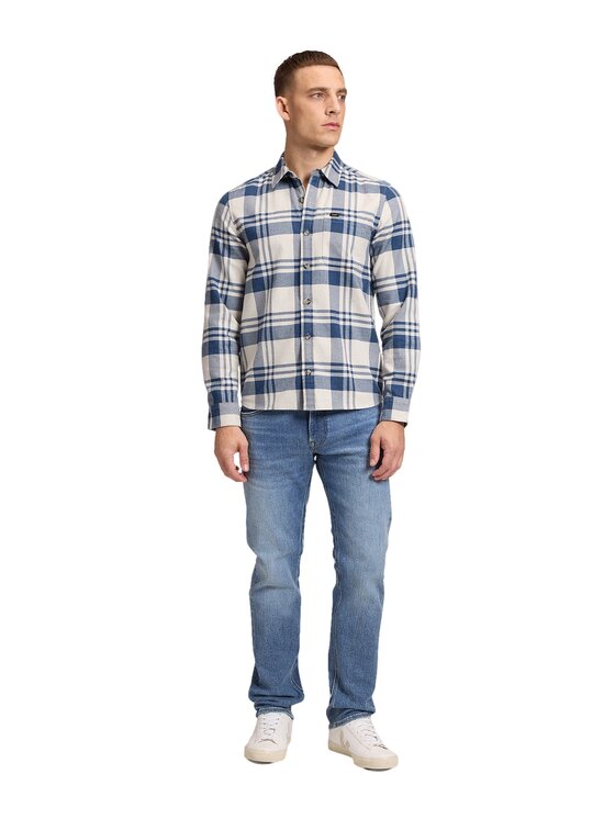 Lee Lee Koszula 112386411 Niebieski Regular Fit