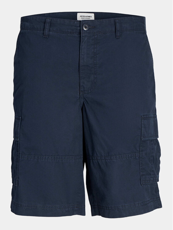 Jack&Jones Jack&Jones Auduma šorti Jpstcole 12253222 Tumši zils Loose Fit