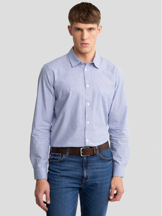 BIG STAR BIG STAR Koszula COSIS_402_140 Niebieski Basic Fit