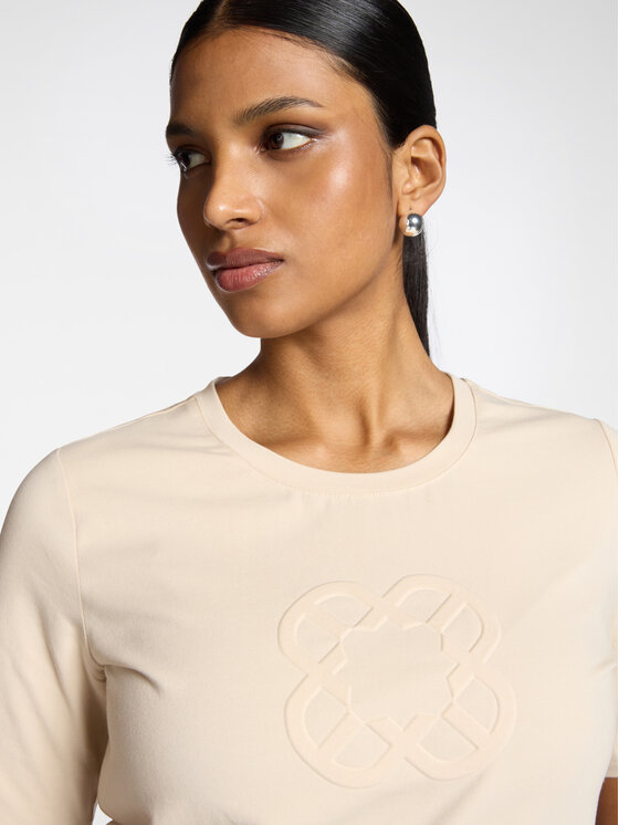 Elena Mirò Elena Mirò T-shirt G071Z000590N002 Crema Slim Fit