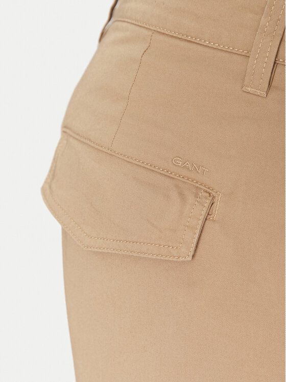 Gant Gant Szorty materiałowe 205069 Beżowy Relaxed Fit