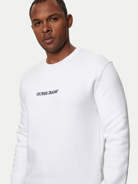 Guess Jeans Guess Jeans Μπλούζα M4YQ19 K9V31 Λευκό Regular Fit