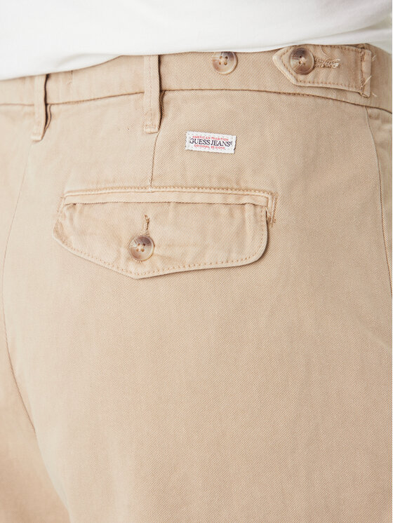 Guess Jeans Guess Jeans Pantaloncini di tessuto M6GD40 WGCV1 Beige Regular Fit