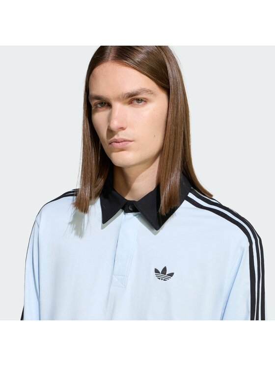 adidas adidas Polo 159300 Błękitny Loose Fit
