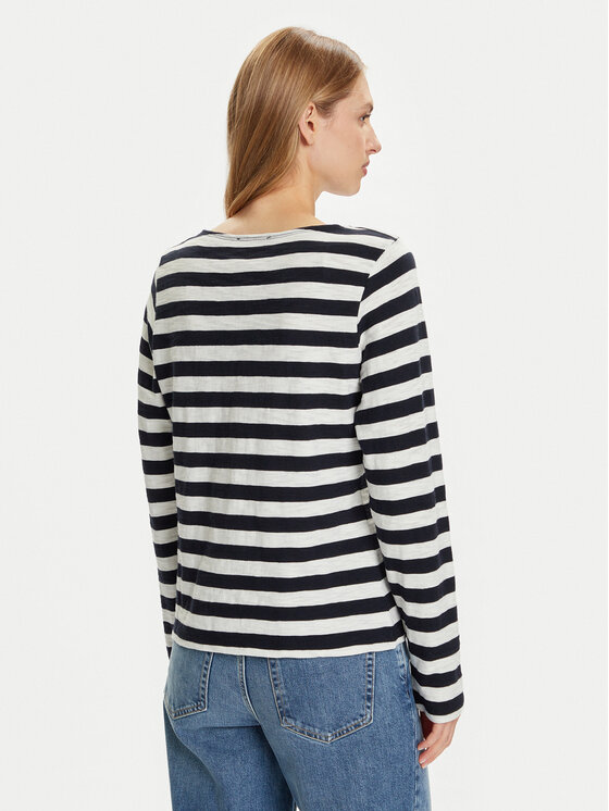 Marc O'Polo Marc O'Polo Bluse 508 3014 52145 Dunkelblau Relaxed Fit