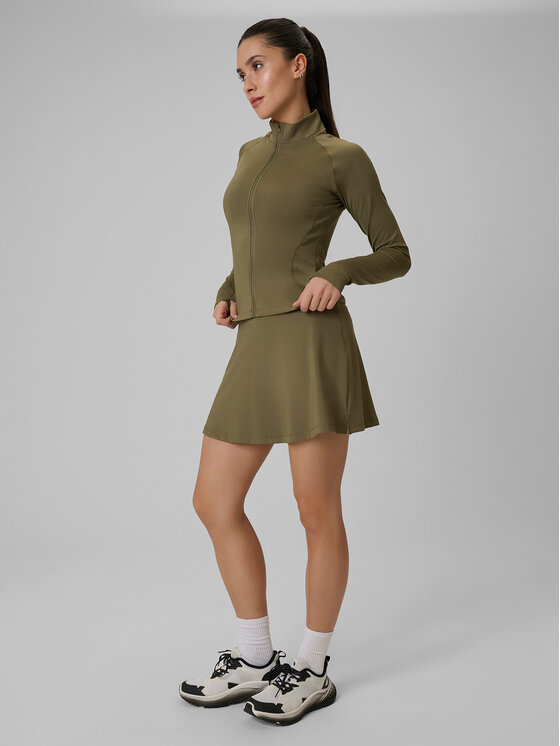 4F 4F Spódnica ołówkowa SOLAR PUNK Khaki Slim Fit