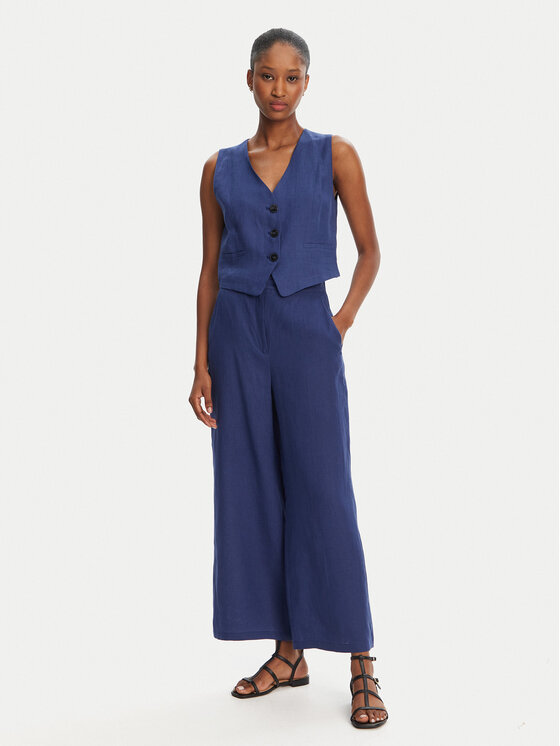 Marella Marella Pantaloni culotte Silvana 2515131022 Albastru Regular Fit
