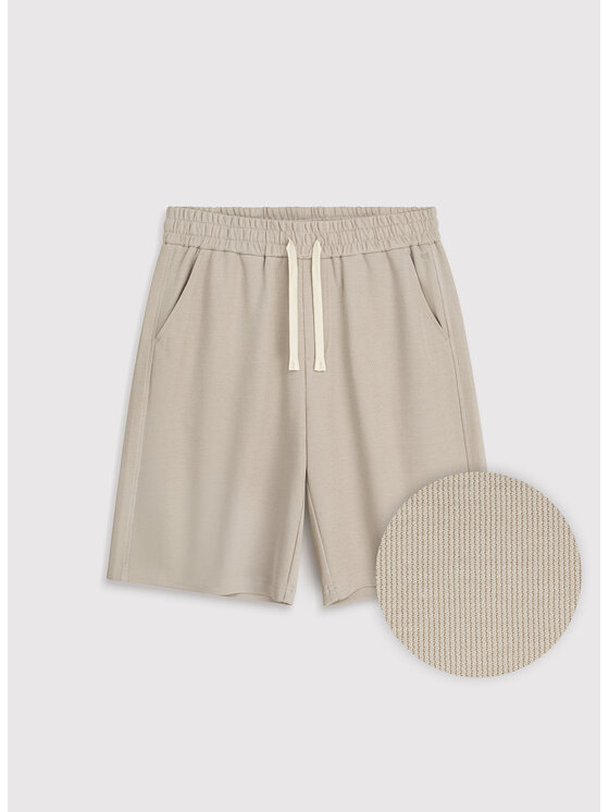 Pako Lorente Pako Lorente Szorty materiałowe P26SN-WS-003 Beżowy Regular Fit