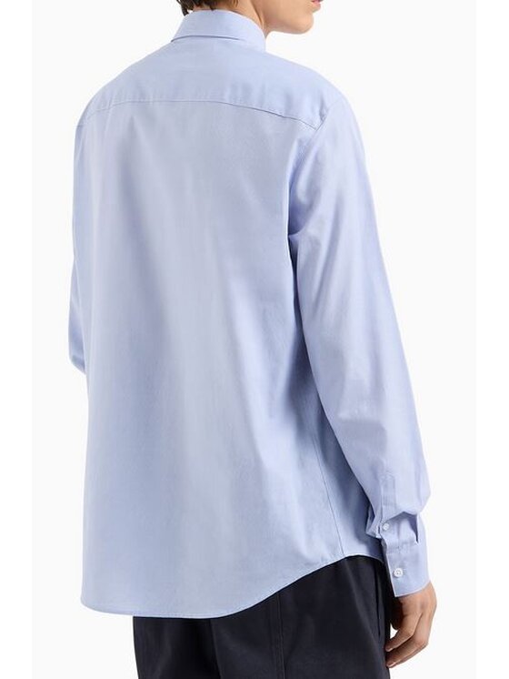 Armani Exchange Armani Exchange Camicia 6DZC22 ZN5SZ Celeste Regular Fit